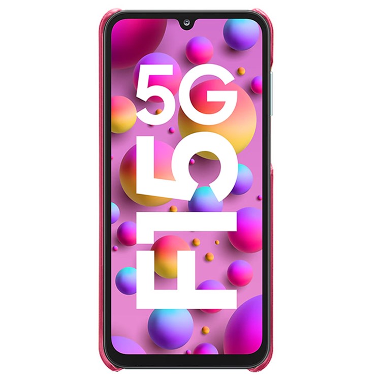 For Samsung Galaxy F15 5G / M15 5G Case PU Leather Hard PC Shockproof Shell with 2 Card Slots - Rose