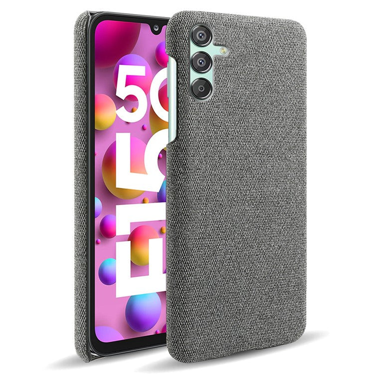 For Samsung Galaxy F15 5G / M15 5G Case Cloth+PC Anti-scratch Phone Cover - Grey