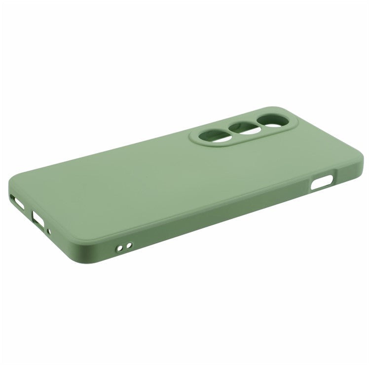 For OnePlus Ace 3V 5G Shockproof Case Soft Fiber Lining TPU Phone Shell - Green