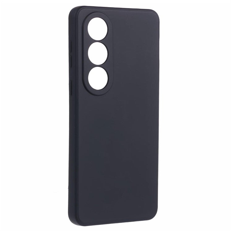 For OnePlus Ace 3V 5G Shockproof Case Soft Fiber Lining TPU Phone Shell - Black