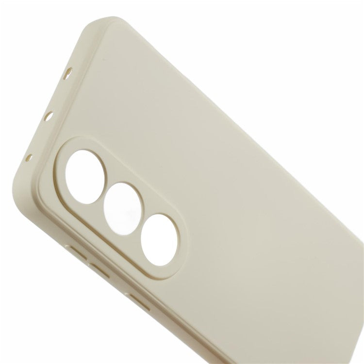 For OnePlus Ace 3V 5G Shockproof Case Soft Fiber Lining TPU Phone Shell - White