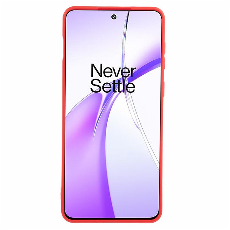 For OnePlus Ace 3V 5G Shockproof Case Soft Fiber Lining TPU Phone Shell - Red