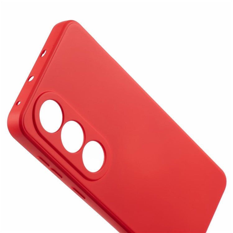 For OnePlus Ace 3V 5G Shockproof Case Soft Fiber Lining TPU Phone Shell - Red