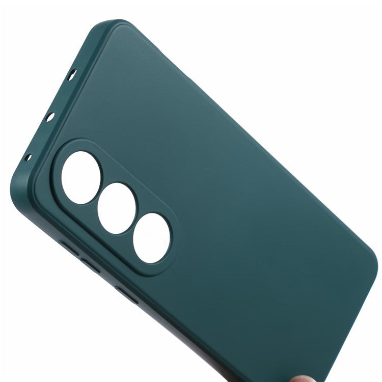 For OnePlus Ace 3V 5G Shockproof Case Soft Fiber Lining TPU Phone Shell - Army Green