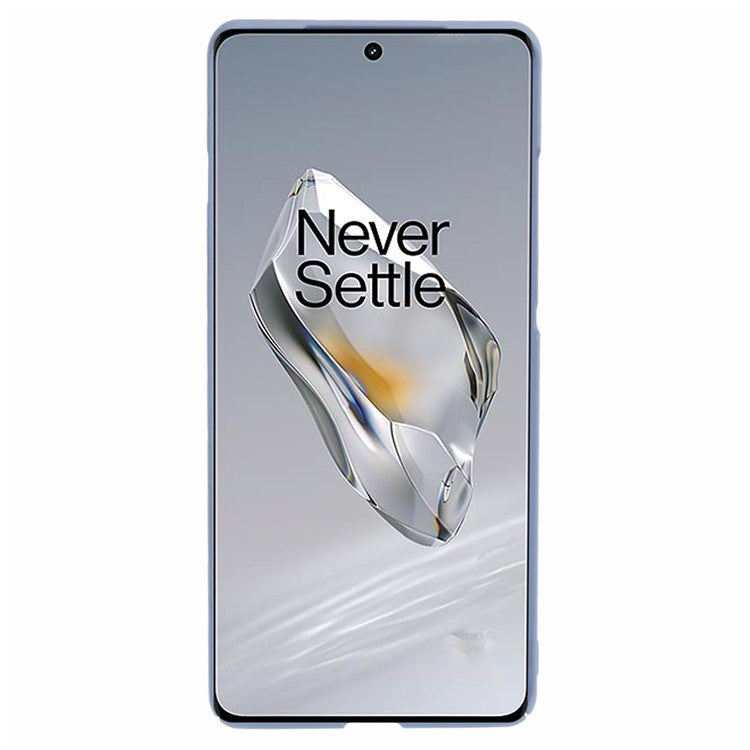 For OnePlus 12 5G Case Skin-touch Rubberized PC Drop Resistant Cell Phone Cover - Lavender Grey