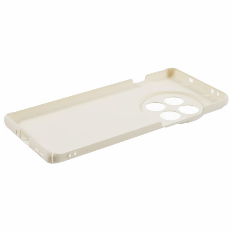 For OnePlus 12 5G Case Skin-touch Rubberized PC Drop Resistant Cell Phone Cover - White