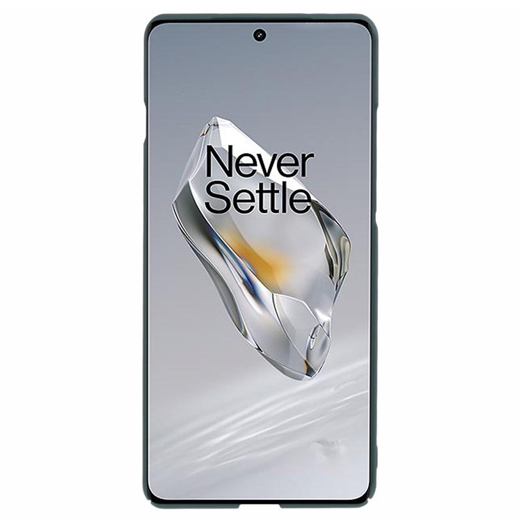 For OnePlus 12 5G Case Skin-touch Rubberized PC Drop Resistant Cell Phone Cover - Green