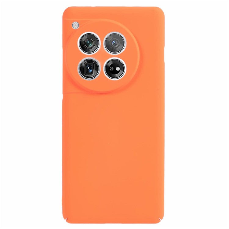 For OnePlus 12 5G Case Skin-touch Rubberized PC Drop Resistant Cell Phone Cover - Orange