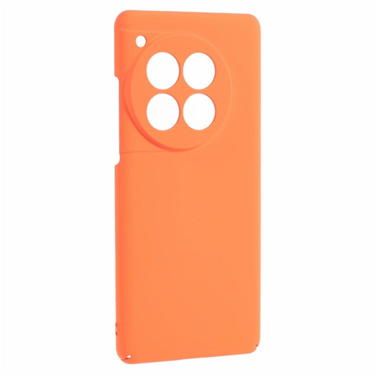 For OnePlus 12 5G Case Skin-touch Rubberized PC Drop Resistant Cell Phone Cover - Orange