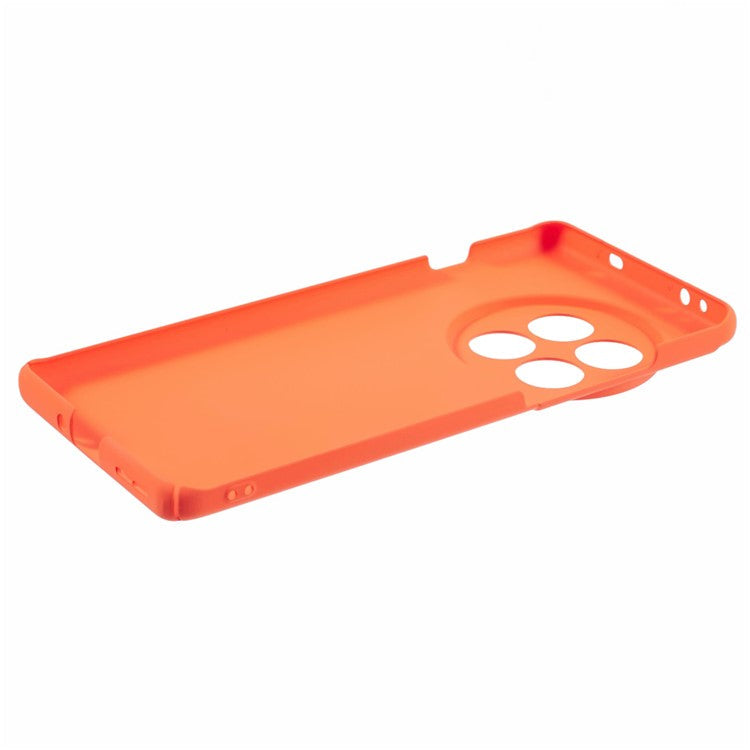 For OnePlus 12 5G Case Skin-touch Rubberized PC Drop Resistant Cell Phone Cover - Orange