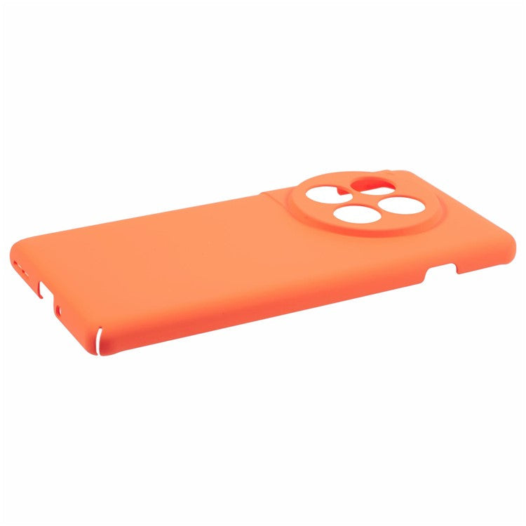 For OnePlus 12 5G Case Skin-touch Rubberized PC Drop Resistant Cell Phone Cover - Orange