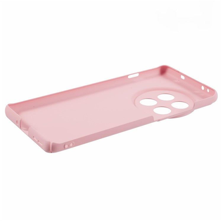 For OnePlus 12 5G Case Skin-touch Rubberized PC Drop Resistant Cell Phone Cover - Pink