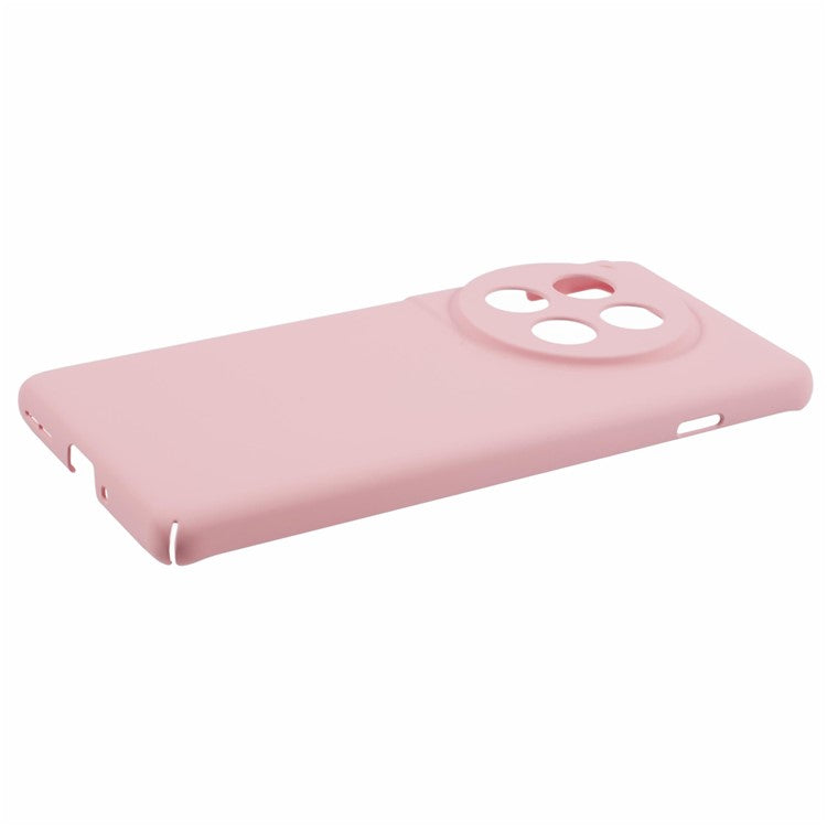 For OnePlus 12 5G Case Skin-touch Rubberized PC Drop Resistant Cell Phone Cover - Pink