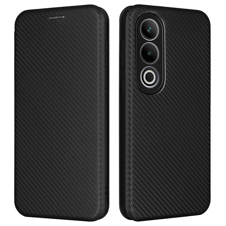 For OnePlus Nord CE4 5G Flip Case Magnetic PU Leather Phone Cover Card Slot - Black