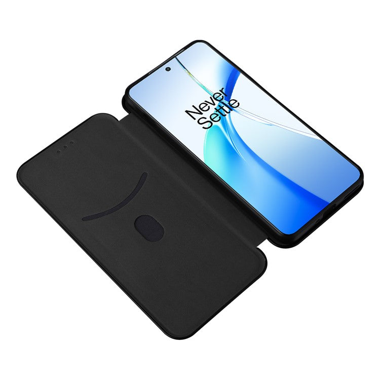 For OnePlus Nord CE4 5G Flip Case Magnetic PU Leather Phone Cover Card Slot - Black