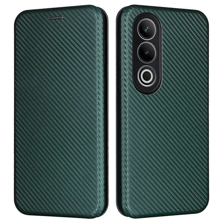 For OnePlus Nord CE4 5G Flip Case Magnetic PU Leather Phone Cover Card Slot - Green