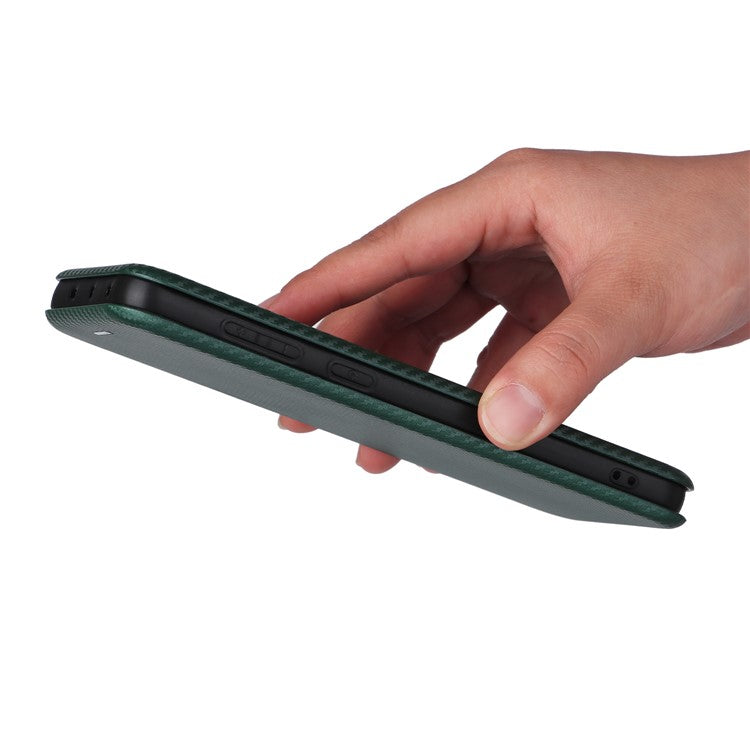 For OnePlus Nord CE4 5G Flip Case Magnetic PU Leather Phone Cover Card Slot - Green