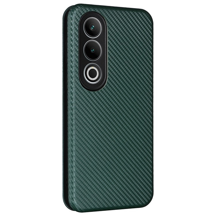 For OnePlus Nord CE4 5G Flip Case Magnetic PU Leather Phone Cover Card Slot - Green