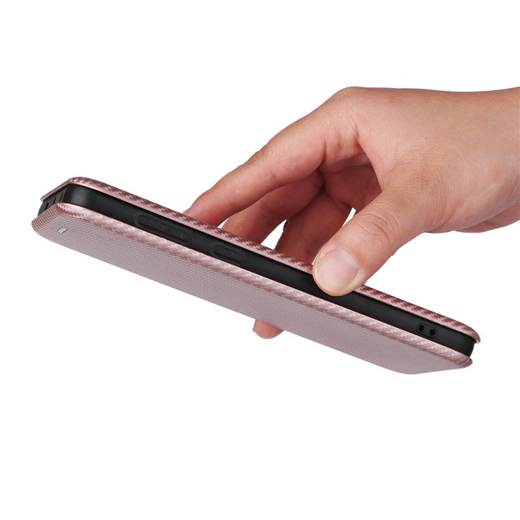 For OnePlus Nord CE4 5G Flip Case Magnetic PU Leather Phone Cover Card Slot - Rose Gold