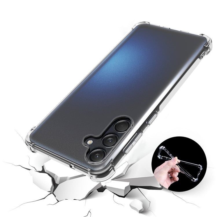 For Samsung Galaxy M55 5G / C55 5G / F55 5G Phone Case HD Transparent Four Corner Airbag TPU Cover