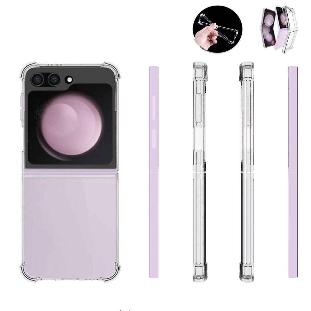 Phone Case for Samsung Galaxy Z Flip7 FE 5G / Z Flip6 5G TPU Case Anti-Drop Four Corner Airbag Phone Cover