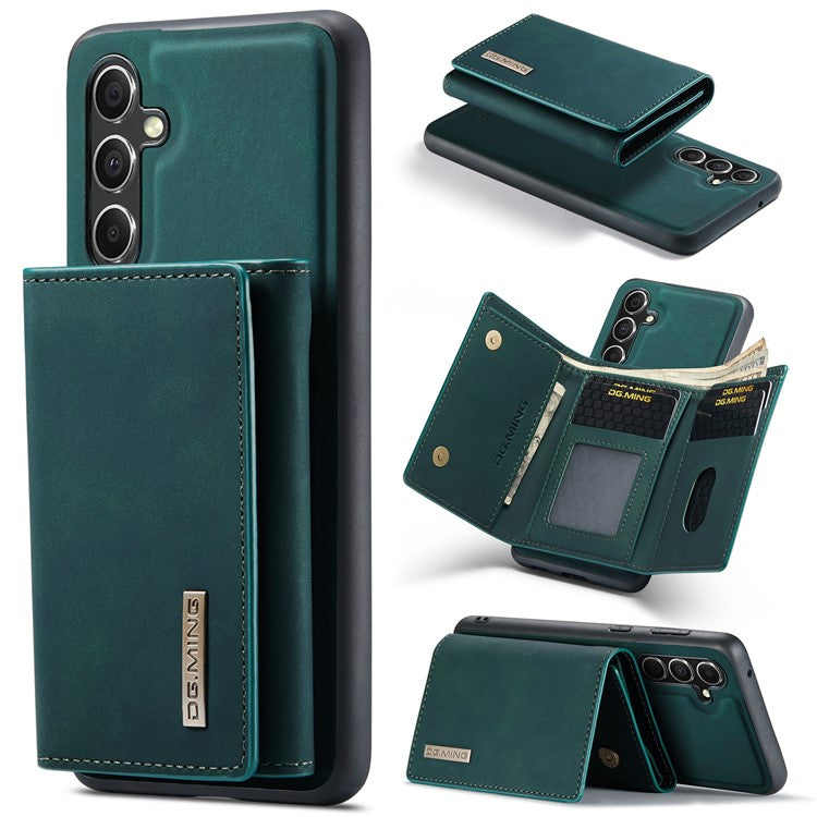 DG.MING M1 Series for Samsung Galaxy A15 4G / A15 5G Case Detachable Wallet Phone Cover - Green