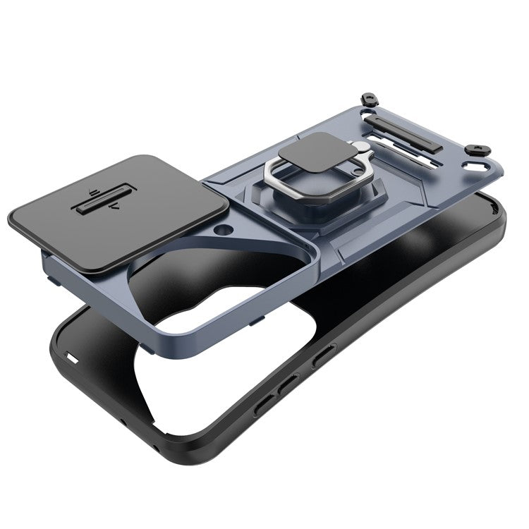 For Huawei Pura 70 Ultra Case Kickstand Shockproof Rugged PC+TPU Phone Cover Camera Protection - Green