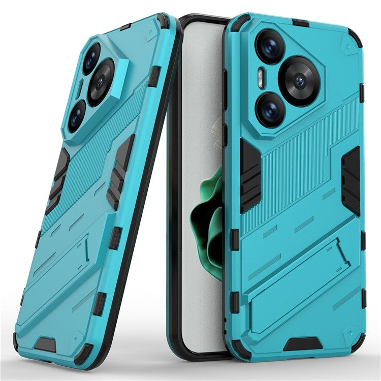 For Huawei Pura 70 Kickstand Case PC+TPU Dual Layer Protection Phone Cover - Baby Blue