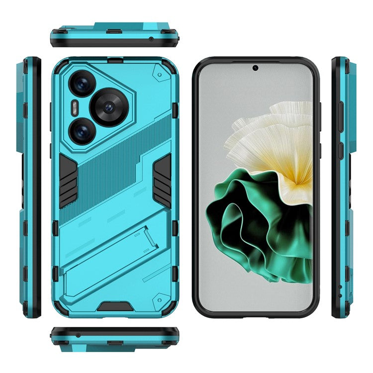 For Huawei Pura 70 Kickstand Case PC+TPU Dual Layer Protection Phone Cover - Baby Blue