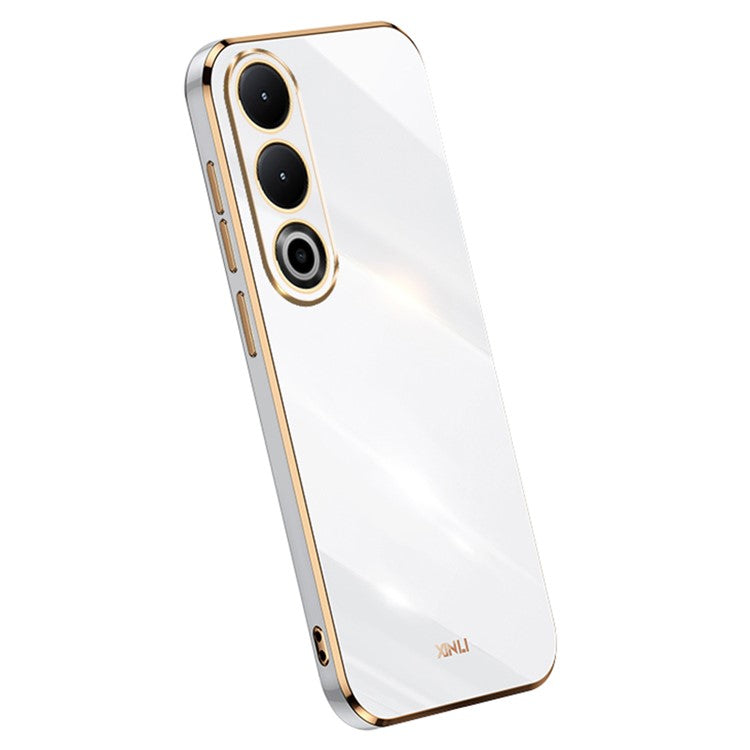 XINLI For OnePlus Nord CE4 5G Case Flexible TPU Electroplated Back Phone Cover - White