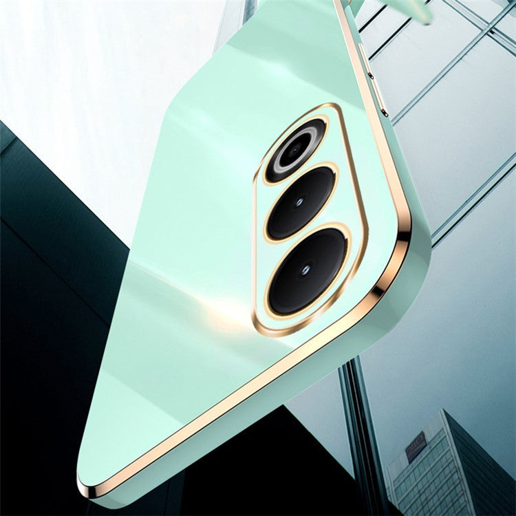 XINLI For OnePlus Nord CE4 5G Case Flexible TPU Electroplated Back Phone Cover - White