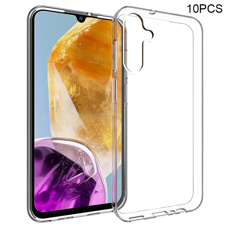 10Pcs / Set for Samsung Galaxy M15 5G / F15 5G Case Clear TPU Watermark Phone Protective Cover
