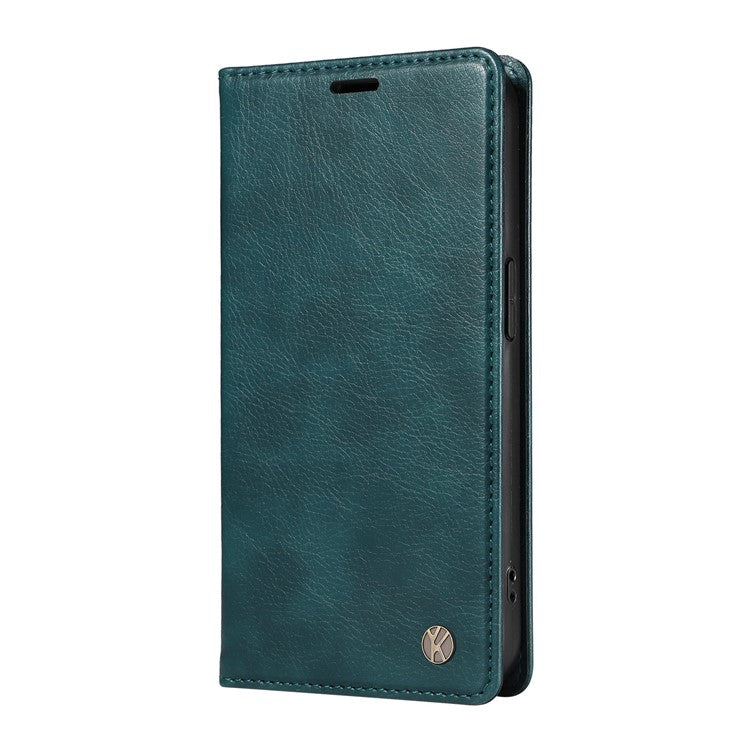 YIKATU YK-006 For Oppo Reno11 F 5G Case Litchi Texture Magnetic Closing Leather Phone Cover - Blue