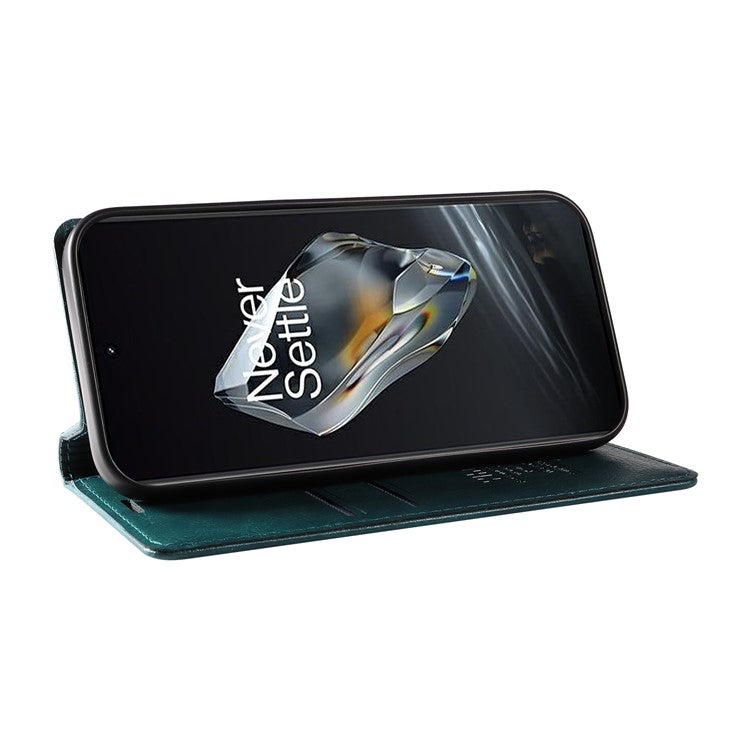 YIKATU YK-006 For OnePlus 12 5G Wallet Case Magnetic Closing Leather Phone Cover - Blue