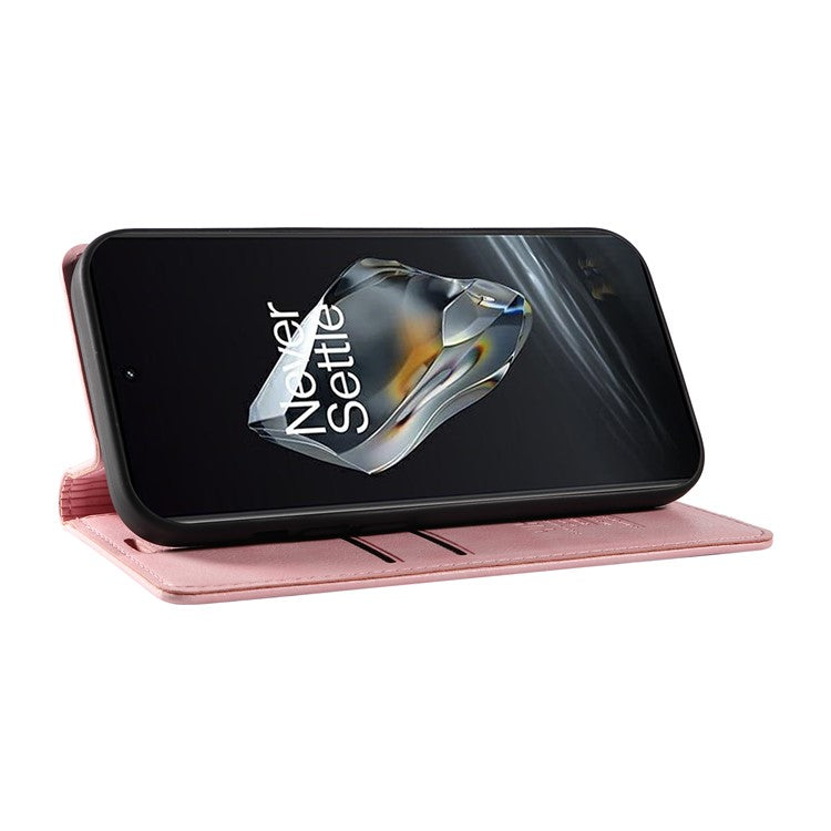 YIKATU YK-006 For OnePlus 12 5G Wallet Case Magnetic Closing Leather Phone Cover - Pink