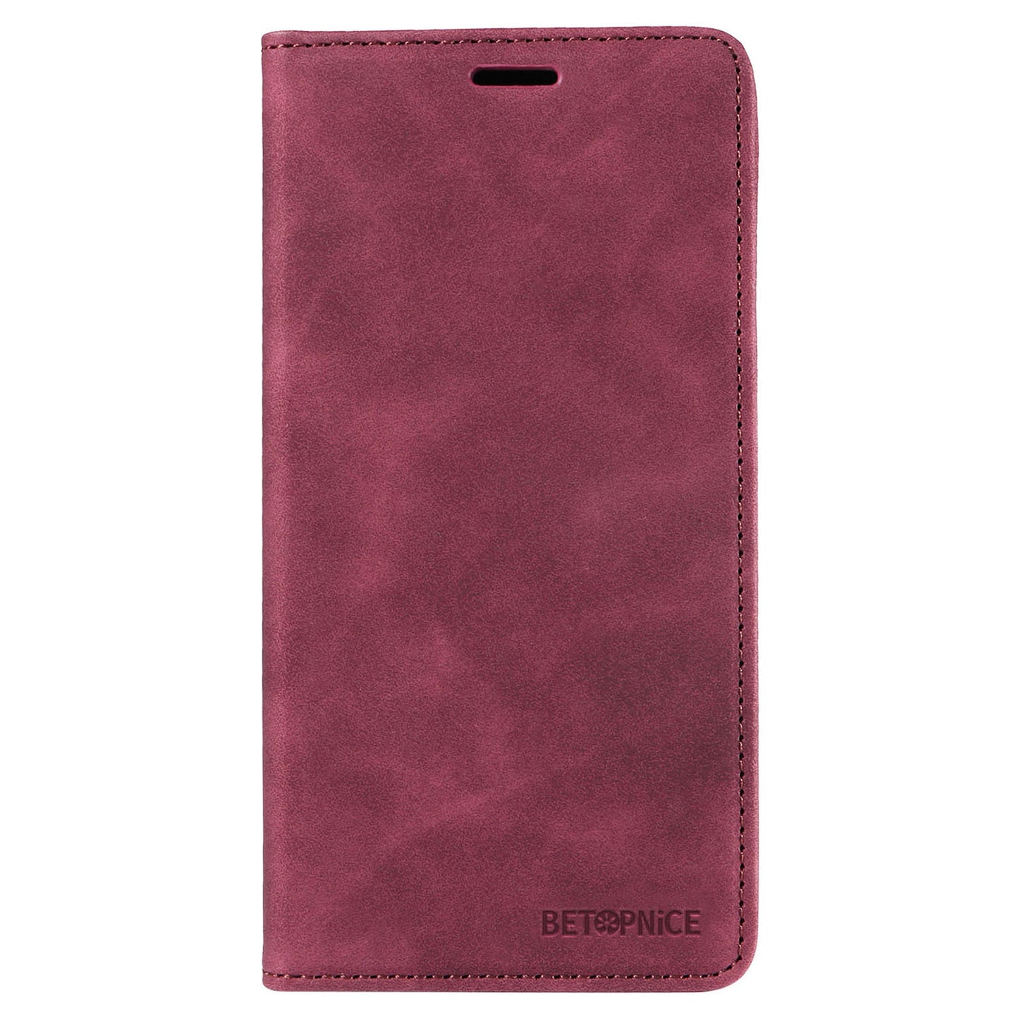 BETOPNICE 003 For Realme 12 Pro+ 5G / 12 Pro 5G Case PU+TPU Phone Protective Cover RFID Blocking Wallet - Red
