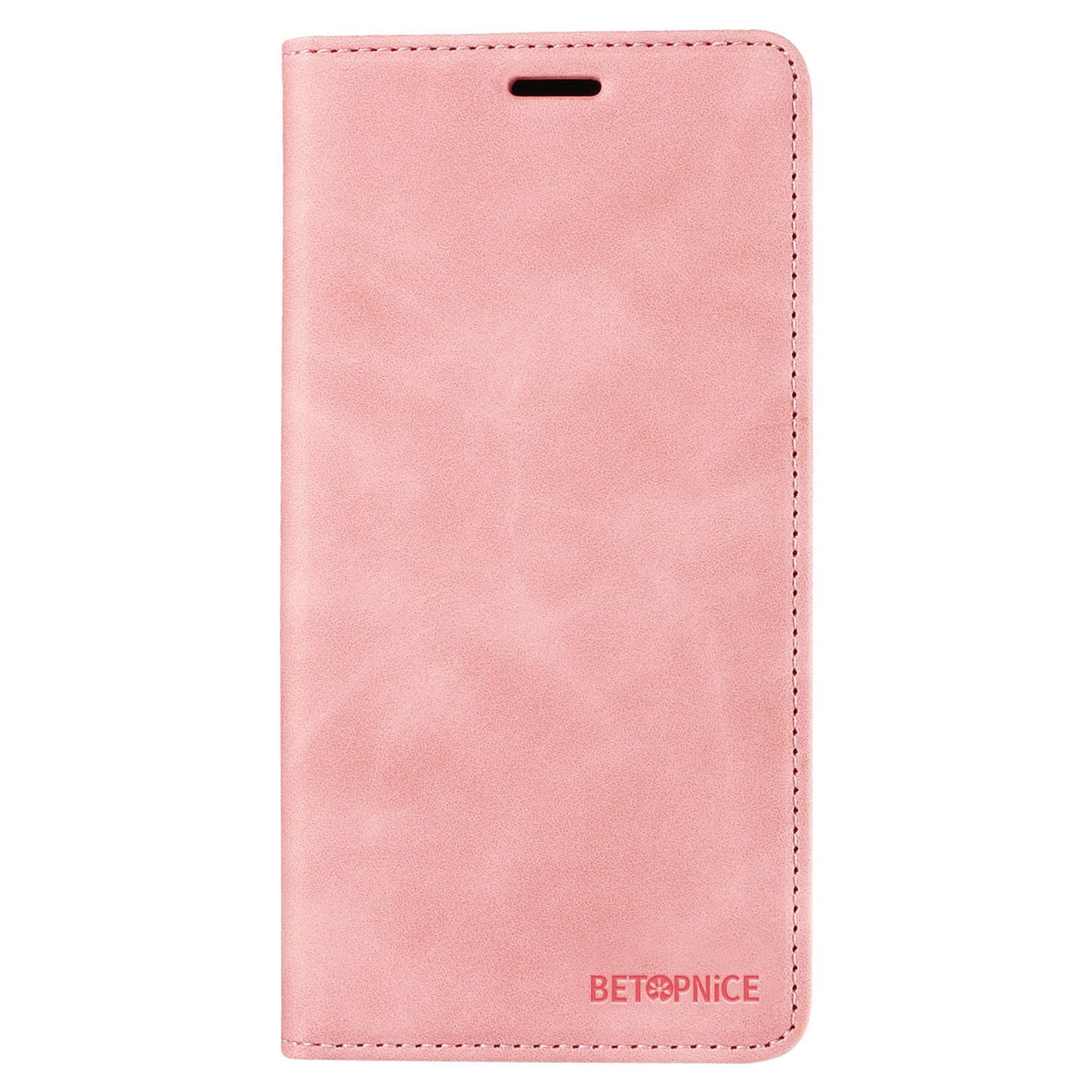 BETOPNICE 003 For Realme 12 Case RFID Blocking Wallet Drop-proof Phone Stand Cover - Pink
