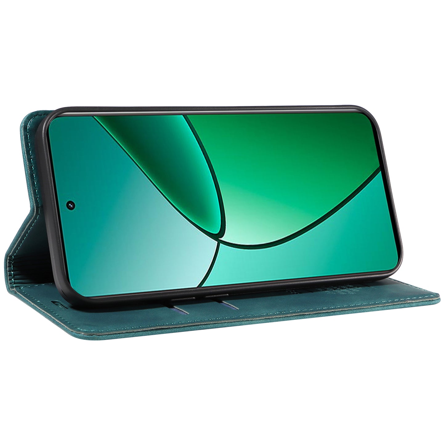 BETOPNICE 003 For Realme 12+ 5G / Narzo 70 Pro 5G Magnetic Case Card Slots RFID Blocking Phone Cover - Green