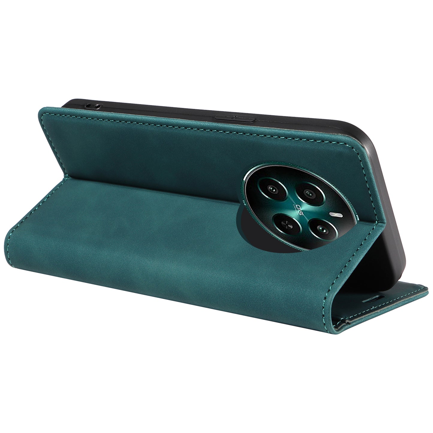 BETOPNICE 003 For Realme 12+ 5G / Narzo 70 Pro 5G Magnetic Case Card Slots RFID Blocking Phone Cover - Green