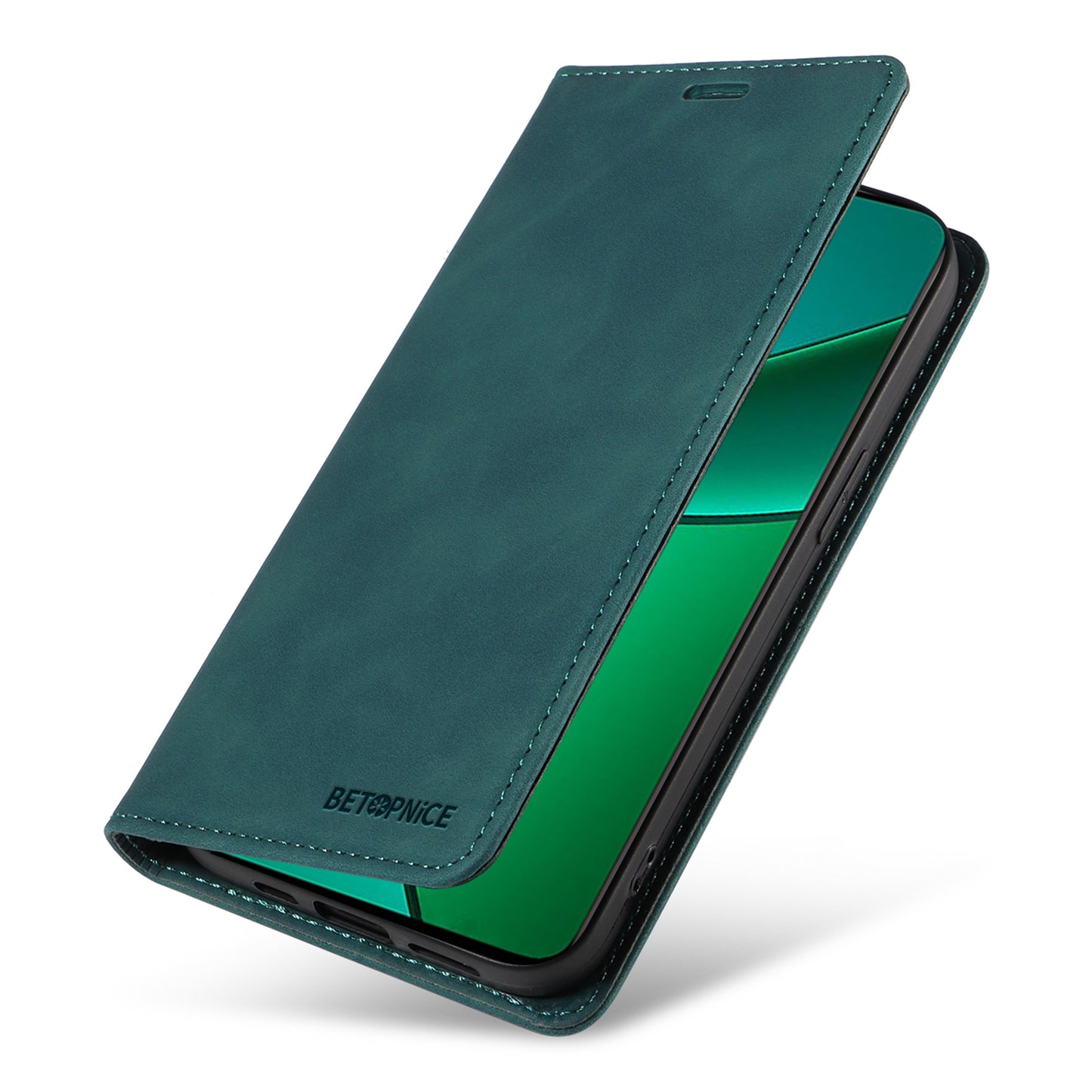 BETOPNICE 003 For Realme 12+ 5G / Narzo 70 Pro 5G Magnetic Case Card Slots RFID Blocking Phone Cover - Green