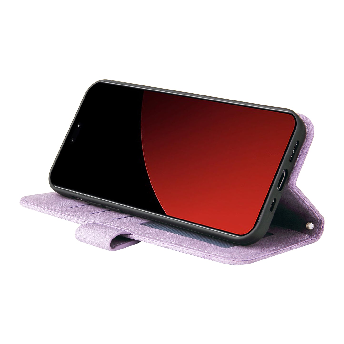 For Xiaomi Civi 4 Pro 5G Case Skin-touch Leather Wallet Flip Phone Cover - Purple