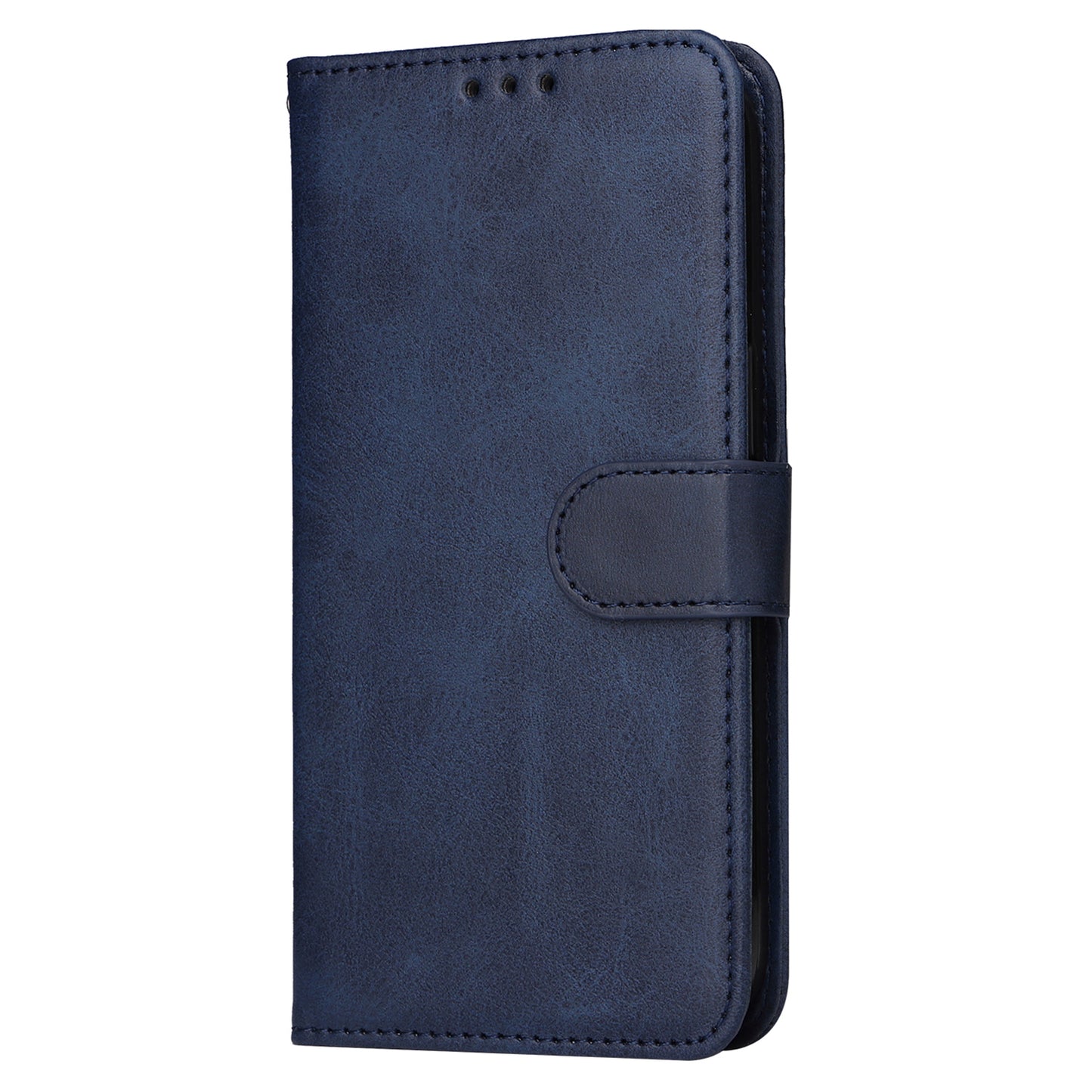 For Samsung Galaxy M55 5G Leather Case with 3 Card Slots Holder Mobile Phone Cover - Blue
