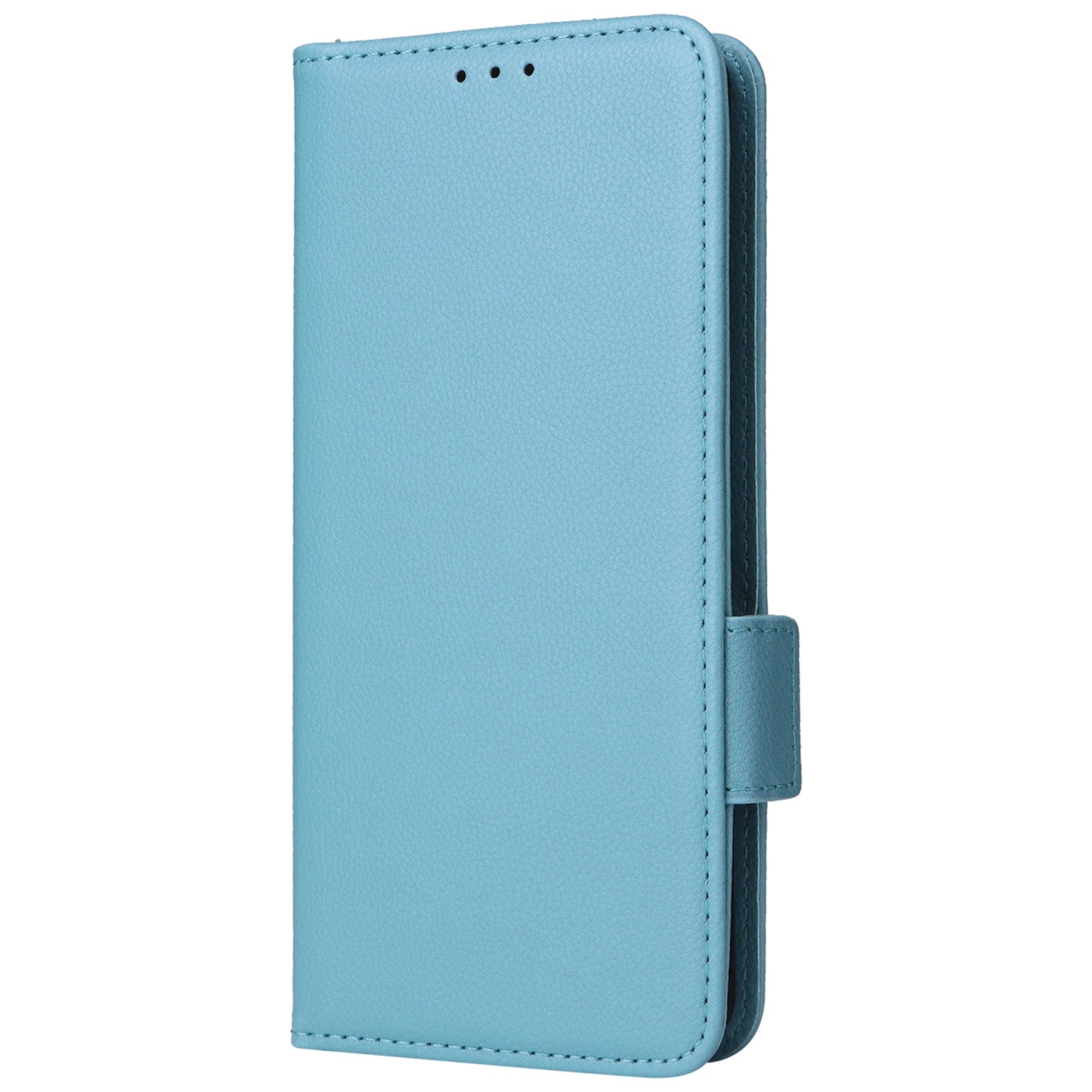 For Sony Xperia 1 VI Case with Hand Strap Litchi Texture Stand Phone Cover - Baby Blue