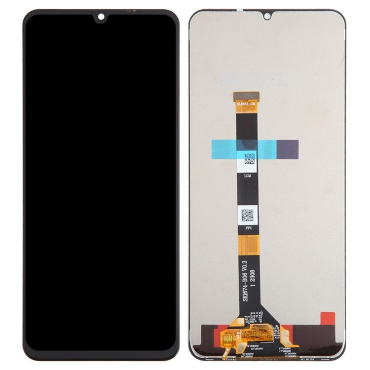 For Realme C53 (Global) / Narzo N53 4G / C51 / C60 / Note 50 4G Grade B LCD Screen and Digitizer Assembly Replacement Part (Without Logo)