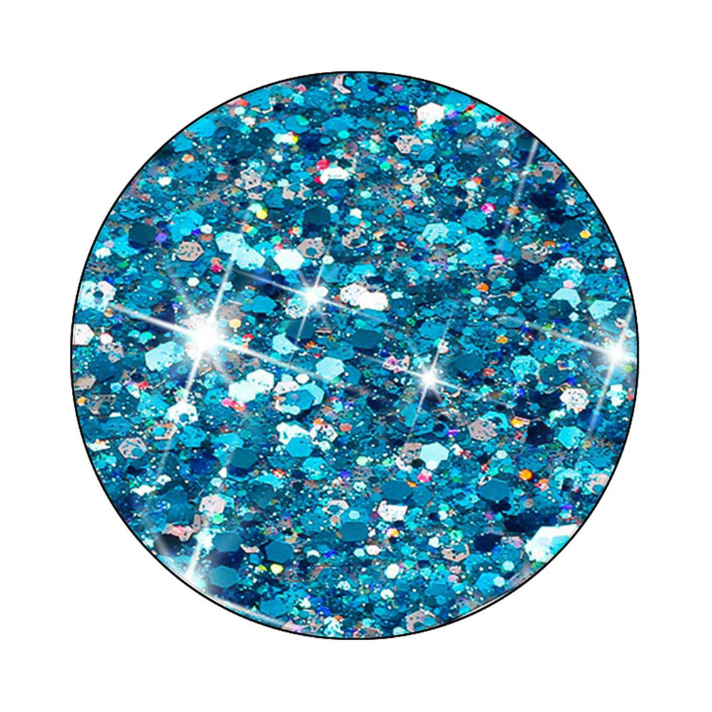 Phone Protector for Samsung Galaxy A05 4G Case Epoxy Glittery Powder TPU Phone Cover - Blue