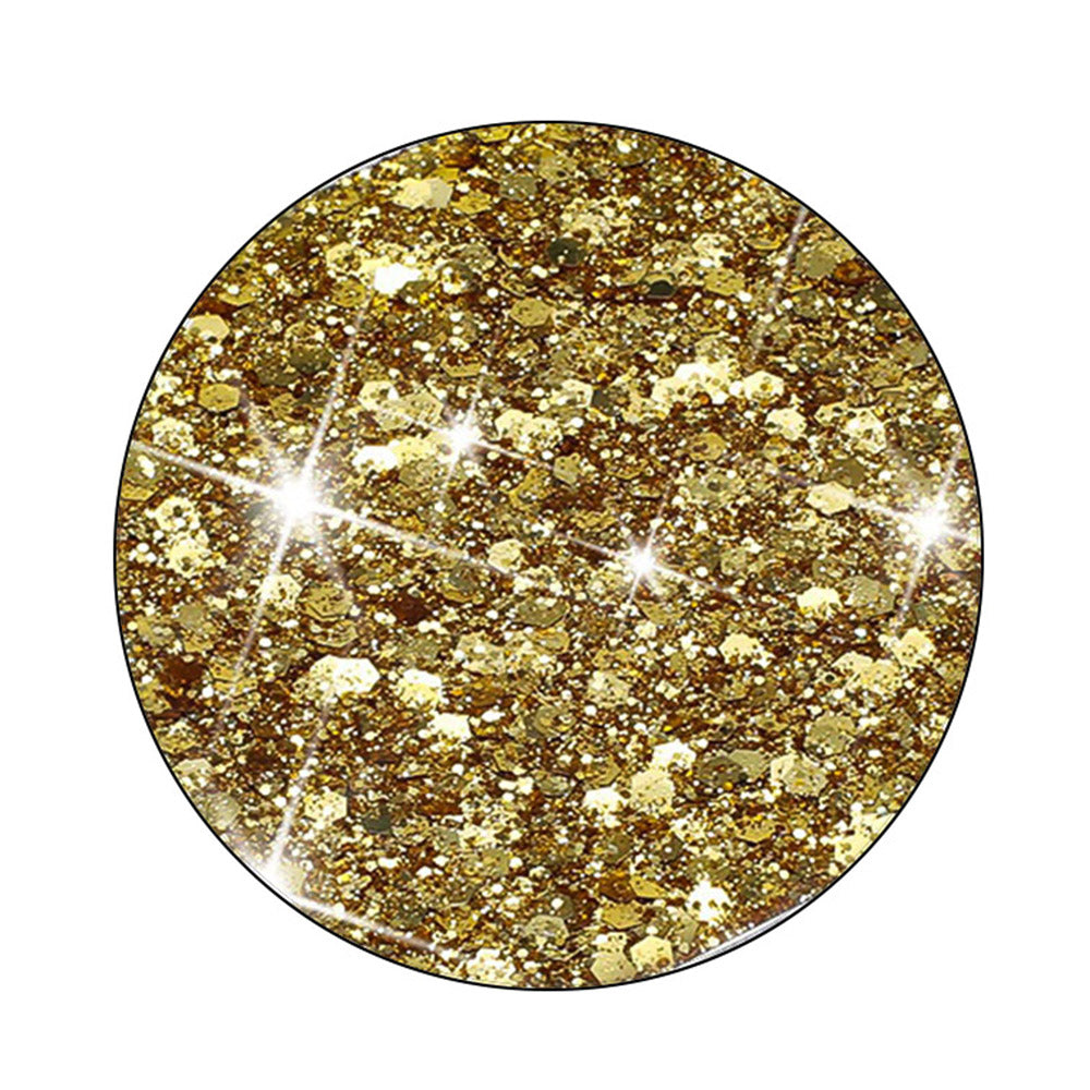 For Samsung Galaxy A14 4G / 5G Drop Protection TPU Phone Case Epoxy Glittery Phone Cover - Gold
