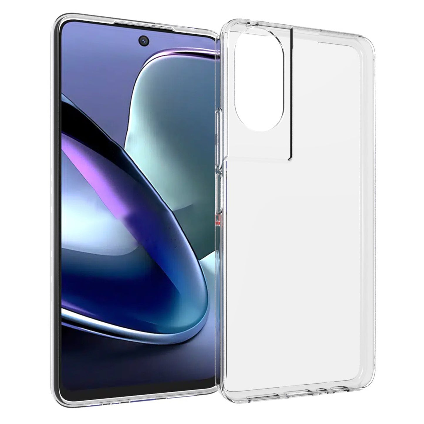 For TCL 50 5G Case Ultra-thin TPU Clear Drop-proof Phone Cover with Big Lens Hole