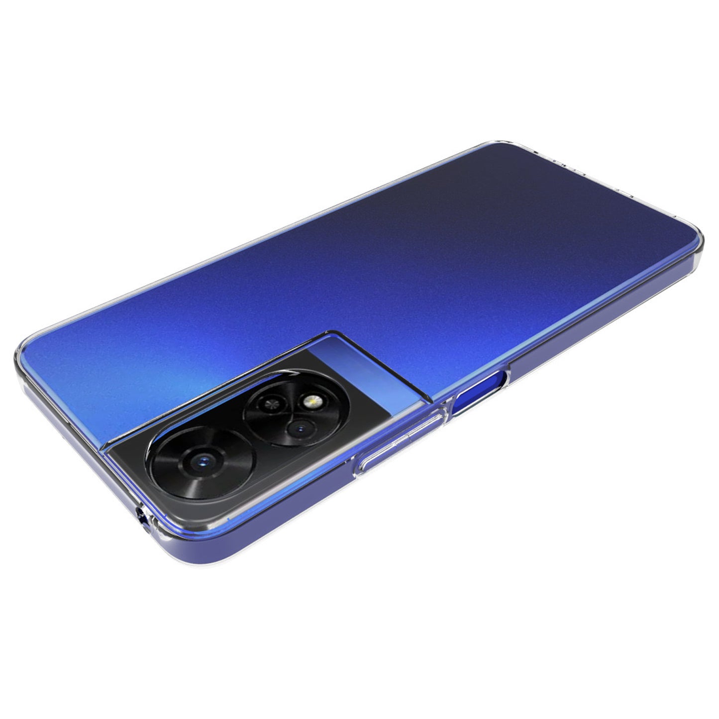 For TCL 50 5G Case Ultra-thin TPU Clear Drop-proof Phone Cover with Big Lens Hole