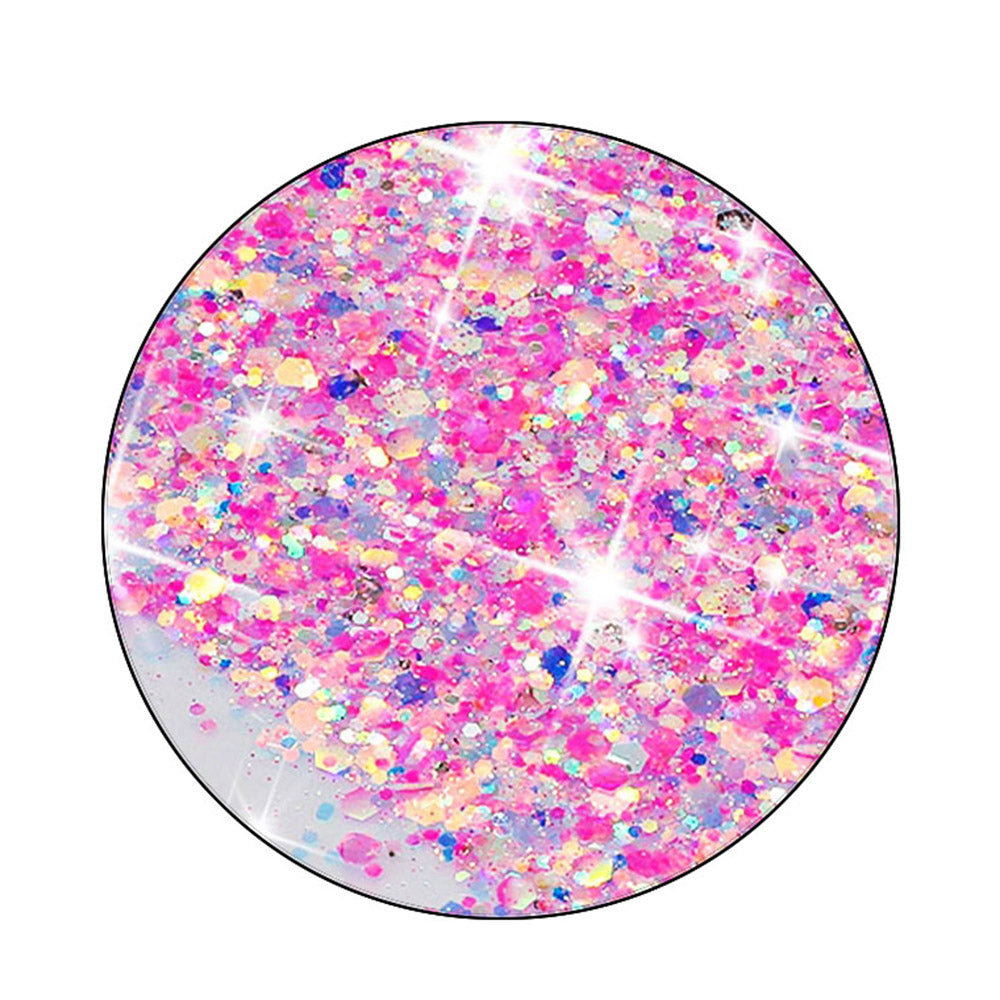 For Samsung Galaxy A34 5G Cell Phone Case Sparkle Sequins Luminous Epoxy TPU Cover - Pink