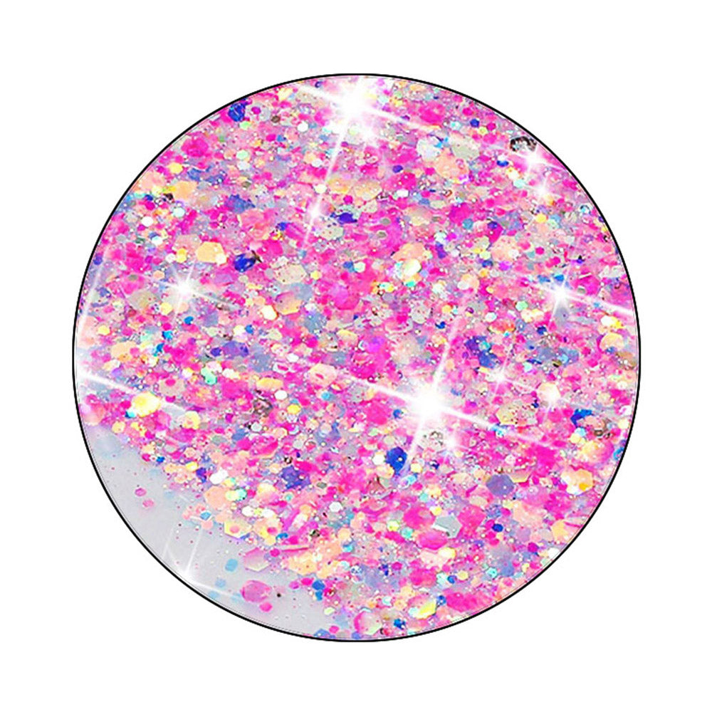 For Samsung Galaxy A05 4G Phone Case Sparkle Luminous Epoxy TPU Back Cover - Pink